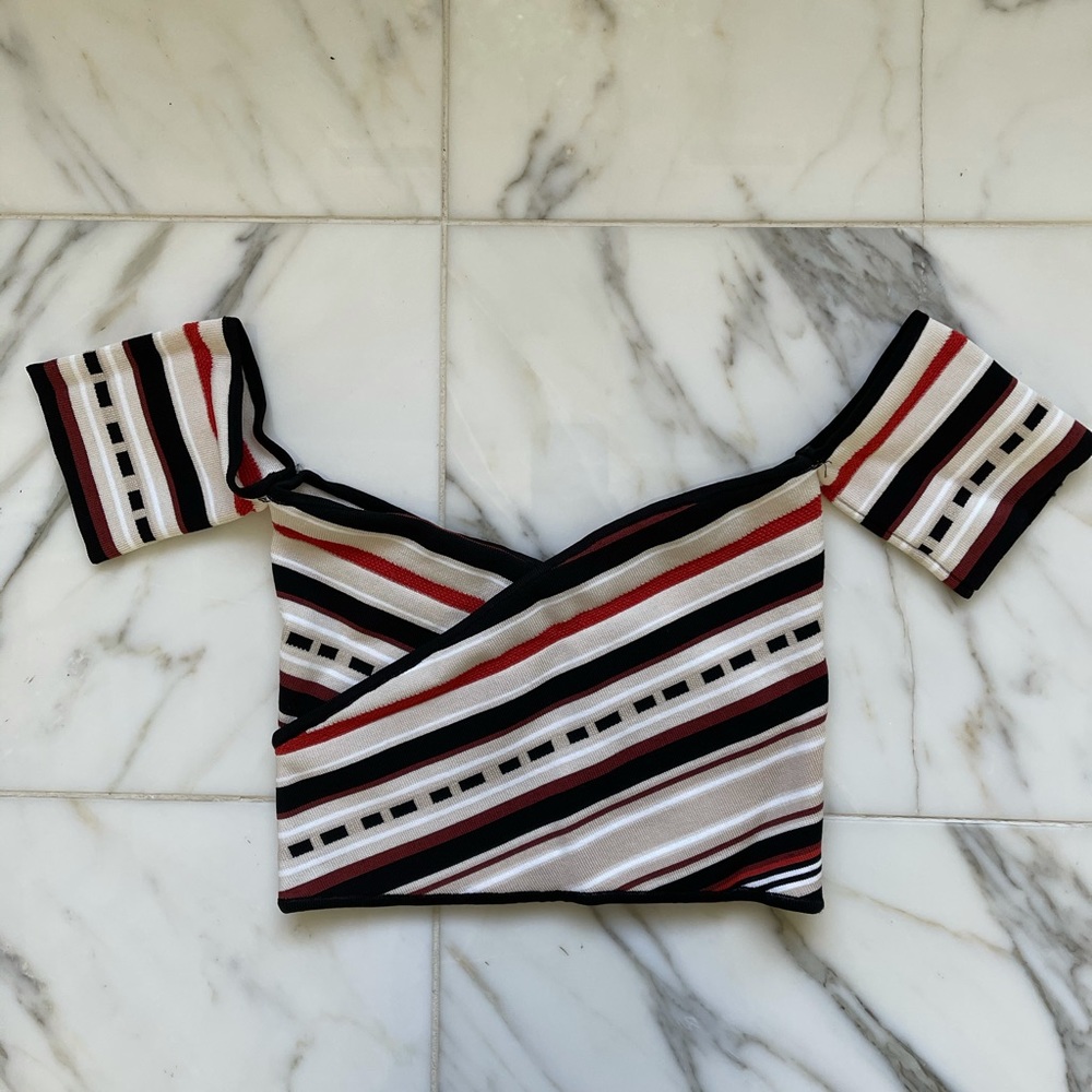 RONNY KOBO Knit Crop Top
